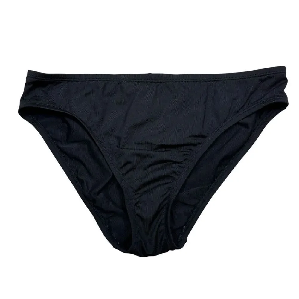 Ladies La Blanca Brand Black‎ Moderate Coverage Bikini Bottoms Size 8